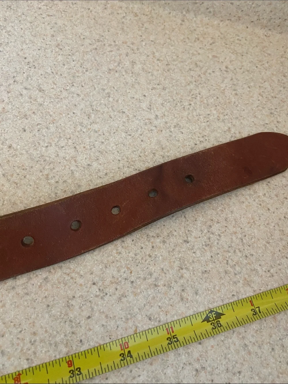 Lucky Brand Brown Leather Y2K Boho Statement Buckle Belt